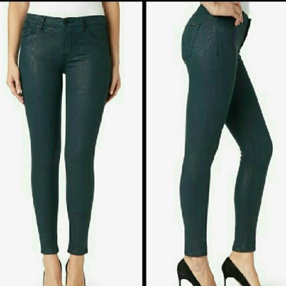 Hudson Coated Houndstooth Print Jeans